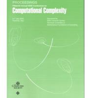 115th Annual IEEE Computational Complexity Conference (Coco 2000)