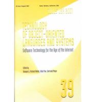 39th International Conference and Exhibition on Technology of Object-Oriented Languages and Sytems (TOOLS-39 2001)