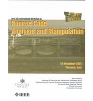 Source Code Analysis and Manipulation (Scam 2001)