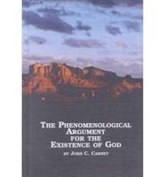 The Phenomenological Argument for the Existence of God