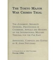 The Tokyo Major War Crimes Trial