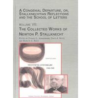 A Congenial Departure, or, Stallknechtian Reflections and the School of Letters