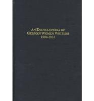 An Encyclopedia of German Women Writers, 1900-1933 Vol.1