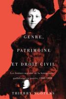 Genre, Patrimoine Et Droit Civil