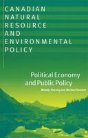 Canadian Natural Resource and Environmental Policy