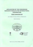 Application of the Conversion Research Results for International Cooperation