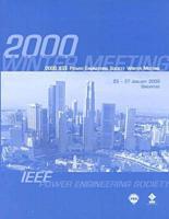 2000 IEEE Power Engineering Society Winter Meeting