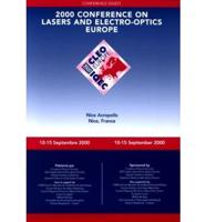 2000 Conference on Lasers and Electro-Optics Europe