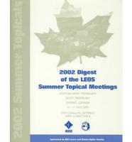 2002 Digest of the LEOS Summer Topical Meetings