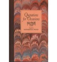 Quotations for Occasions