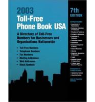 Toll-Free Phone Book USA 2003