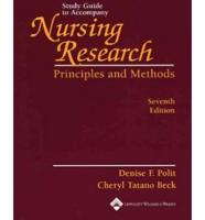 Study Guide to Accompany Nursing Research, Principles and Methods, Seventh Edition