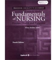 Procedure Checklist to Accompany Fundamentals of Nursing