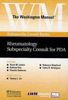 The Washington Manual« Rheumatology Subspecialty Consult for PDA