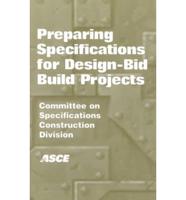 Preparing Specifications for Design-Bid Build Projects