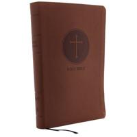 KJV Holy Bible: Giant Print With 53,000 Cross References, Brown Leathersoft, Red Letter, Comfort Print: King James Version