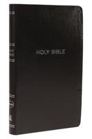 NKJV, Thinline Reference Bible, Leather-Look, Black, Red Letter, Comfort Print