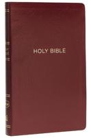 NKJV, Thinline Reference Bible, Leather-Look, Burgundy, Red Letter, Comfort Print