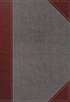 NKJV, Thinline Reference Bible, Cloth Over Board, Gray/Red, Red Letter Edition, Comfort Print