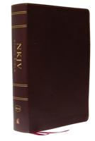 NKJV Study Bible, Bonded Leather, Burgundy, Full-Color, Thumb Indexed, Comfort Print