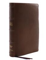 KJV Holy Bible: Giant Print With 53,000 Cross References, Brown Premium Goatskin Leather, Premier Collection, Comfort Print: King James Version
