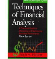 Techniques of Financial Analysis