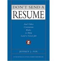 Don't Send a Resume