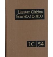 Literature Criticism from 1400 to 1800