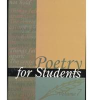 Poetry for Students, Volume 7