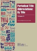 Periodical Title Abbreviations Vol. 2