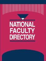 National Faculty Directory 3 Vol Set