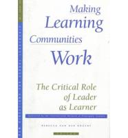 Making Learning Communities Work 7