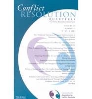 Conflict Resolution Quarterly