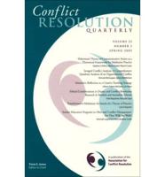 Conflict Resoultion Quarterly