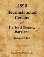 1890 Reconstructed Census of Harford County, Maryland, K-Z