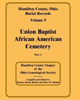 Hamilton County, Ohio, Burial Records Volume 9 Part A