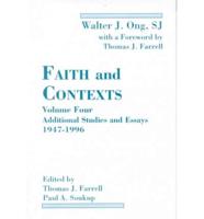 Faith and Contexts. Volume IV
