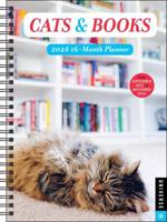 Cats & Books 16-Month 2024 Planner Calendar