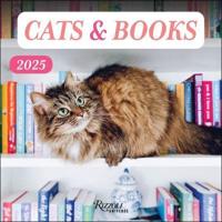 Cats & Books 2025 Wall Calendar
