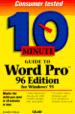 10 Minute Guide to WordPro 96 Edition for Windows 95