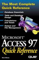 Microsoft Access 97 Quick Reference