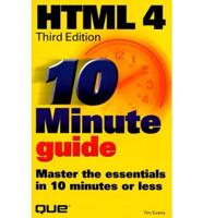 10 Minute Guide to HTML 4.0