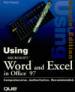 Using Word and Excel in Office 97