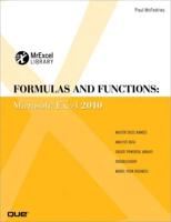 Formulas and Functions, Microsoft Excel 2010