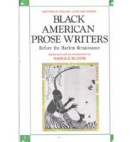 Black American Prose Writers