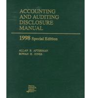 Accounting and Auditing Disclosure Manual