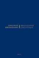 Linguistic Bibliography for the Year 1989 / Bibliographie Linguistique De L'année 1989