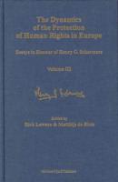The Dynamics of the Protection of Human Rights in Europe