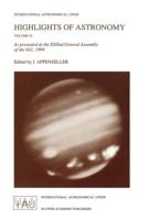 Highlights of Astronomy, Volume 10