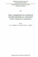 The Cambridge Platonists in Philosophical Context